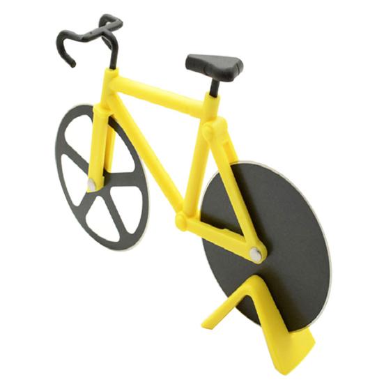 Novelty Bicycle Dual-Wheel Slicer Shape Pizza Cutter Decor Kitchen Home Tool