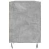 Desk Concrete Grey 140x50x75 cm Engineered Wood
