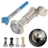 Solid Brass 16mm Door Peephole 200 Degree HD Lens Privacy Cover Heavy Duty Includes Drill Bit Universal 35-60mm Solid Wood Door