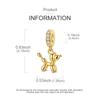 S Copper Charms Beads Pendant Dog Animal Beads Safety Chain Fit Original Bracelet Charms Women Jewelry