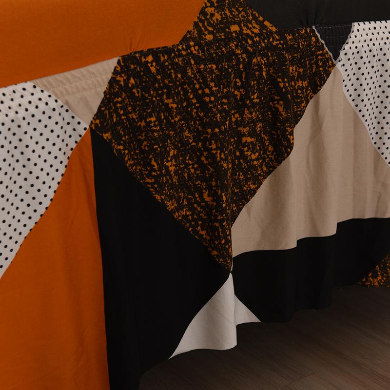 Чехлы на диваны с геометрическим рисунком, эластичные чехлы на юбку для дивана из спандекса, нескользящие моющиеся чехлы для кресел и диванов для гостиной