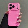 Прозрачный чехол серии Candy Macaron для iPhone 17-13 Pro Max, приятный на ощупь, бампер из ТПУ + задняя панель из поликарбоната, полное покрытие камеры, милый розово-белый