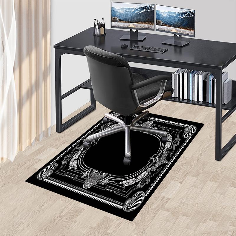 1 шт. Напольный ковер с узорным орнаментом, очень большой, нескользящий, для офиса, семьи, спальни, ковер для большой площади, ковер для помещений, яркие цвета