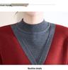 Mom's Red Fleece-Lined Winter Sweater - Perfect for New Year & Spring Festival for Middle-Aged and Elderly Women