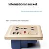 Стандартная USB-розетка ЕС, серая встроенная панель, 2,1 А, двойной USB-порт, переменный ток 110-250 В, британская настенная розетка, универсальная розетка с 5 отверстиями