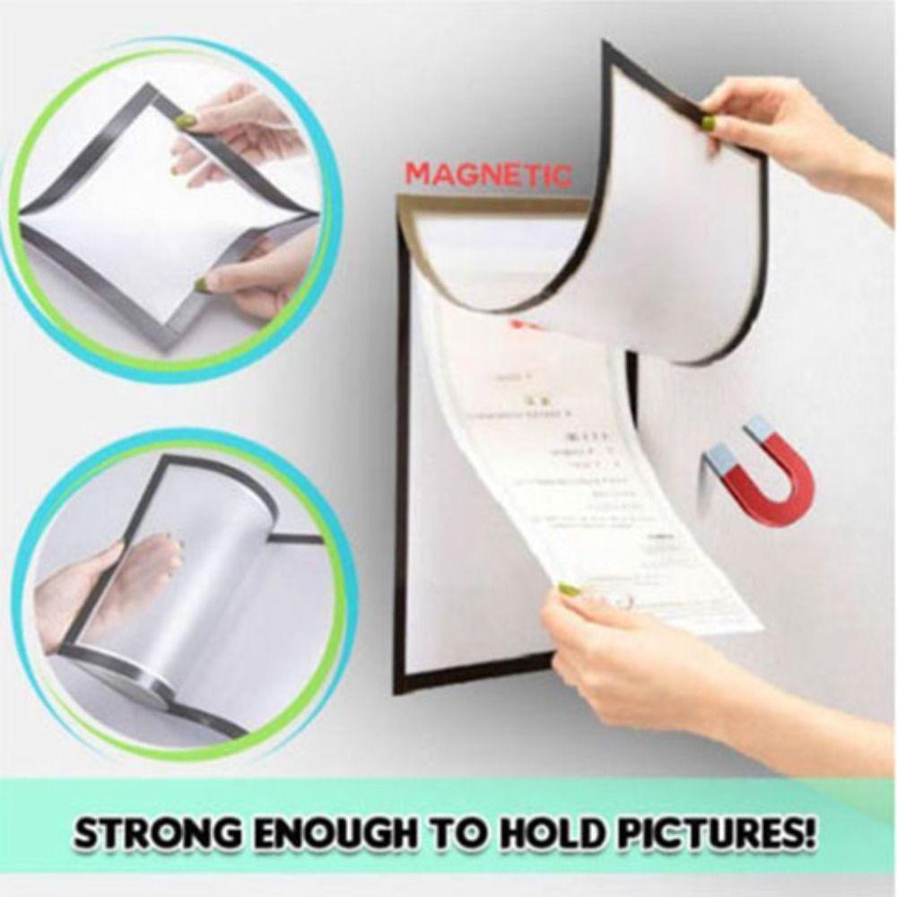 A4,A3 Photo Frame Adhesive Back Paper Holder Reusable Wall Sticker Wall