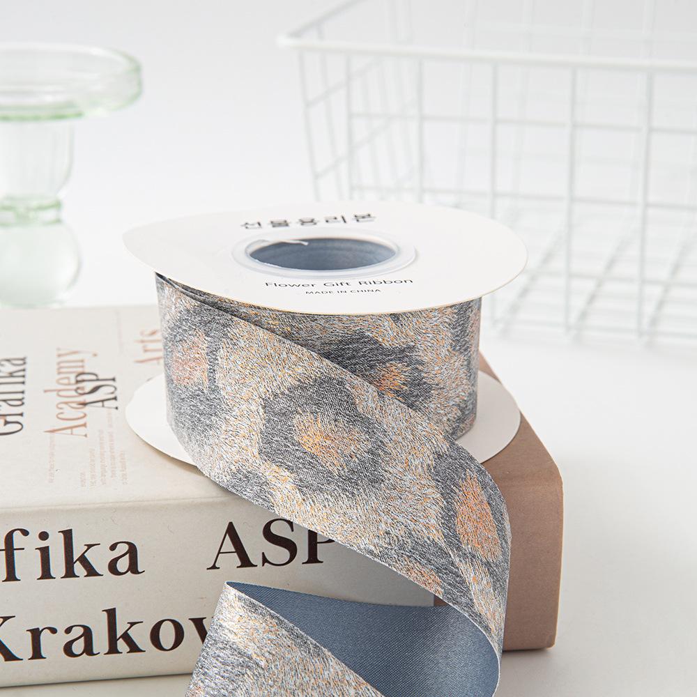 Бархатная лента с леопардовым принтом, бант, аксессуары для волос и одежды, для упаковки подарочных коробок