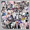 50 стикеров с персонажами аниме Danganronpa для журналов, канцелярских принадлежностей и украшения мотоцикла