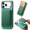 For iPhone 17 Pro Case Detachable Magnetic Card Bag Leather Phone Back Cover