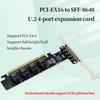 Карта расширения NGFF PCI-E 16X на 4 порта U.2 Разветвитель PCIeX16 на 4 порта U.2 SFF-8639 для Windows