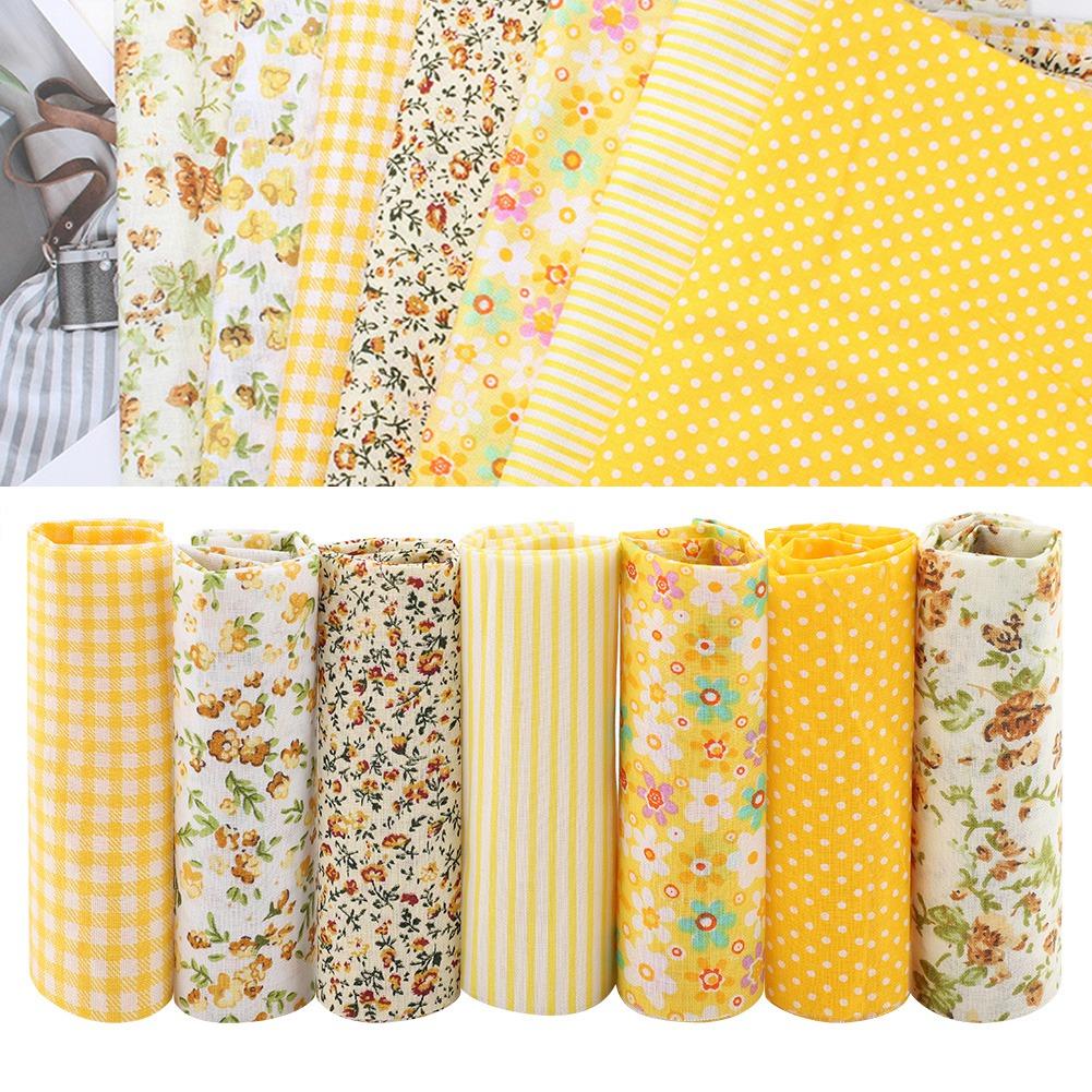 3 типа 7 шт 50*50 см хлопчатобумажная ткань DIY ассорти квадраты предварительно вырезанные постельные принадлежности комплект четверти комплект