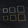 15 20 25 мм Латунные Замкнутые Квадратные Кольца Основы для Серёг Кольца-Коннекторы для Подвесок Для Изготовления Бижутерии Вручную Принадлежности Аксессуары