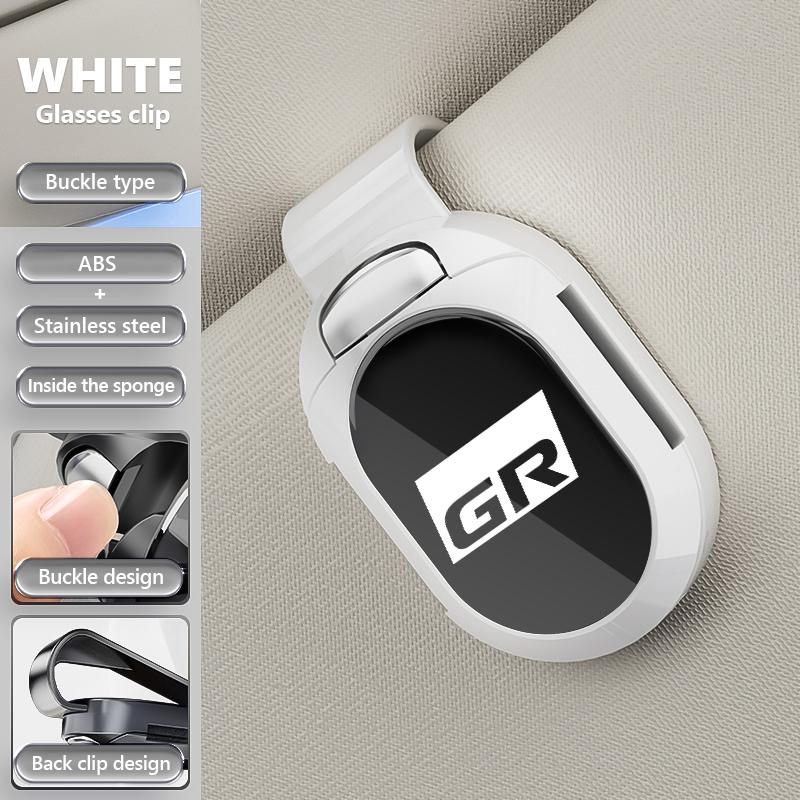 For Toyota Multifunctional card holder Car visor Glasses clip Accessorie GR Yaris Corolla Prius Aqua Vios Mirai Hilux Auris GR