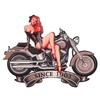 [A3215] - Retro Metal Sign 'American Dream' (since 1903) Vintage - 40x30 Cm (Pin Up - Motorbike)