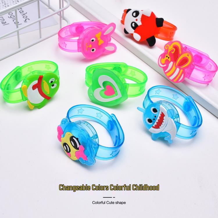 Креативные мигающие мультяшные часы со светящимся браслетом - Детский подарок с ночного рынка