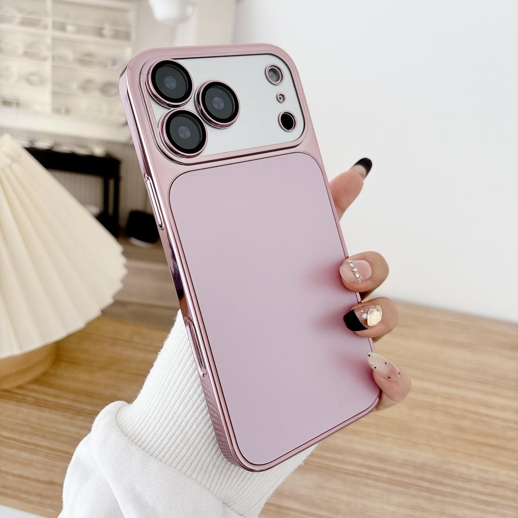 Ударопрочный Чехол-накладка с Покрытием AG Матовое Стекло для iPhone 15 16 17 Pro Max Полная Защита Камеры Жесткая Крышка Телефона