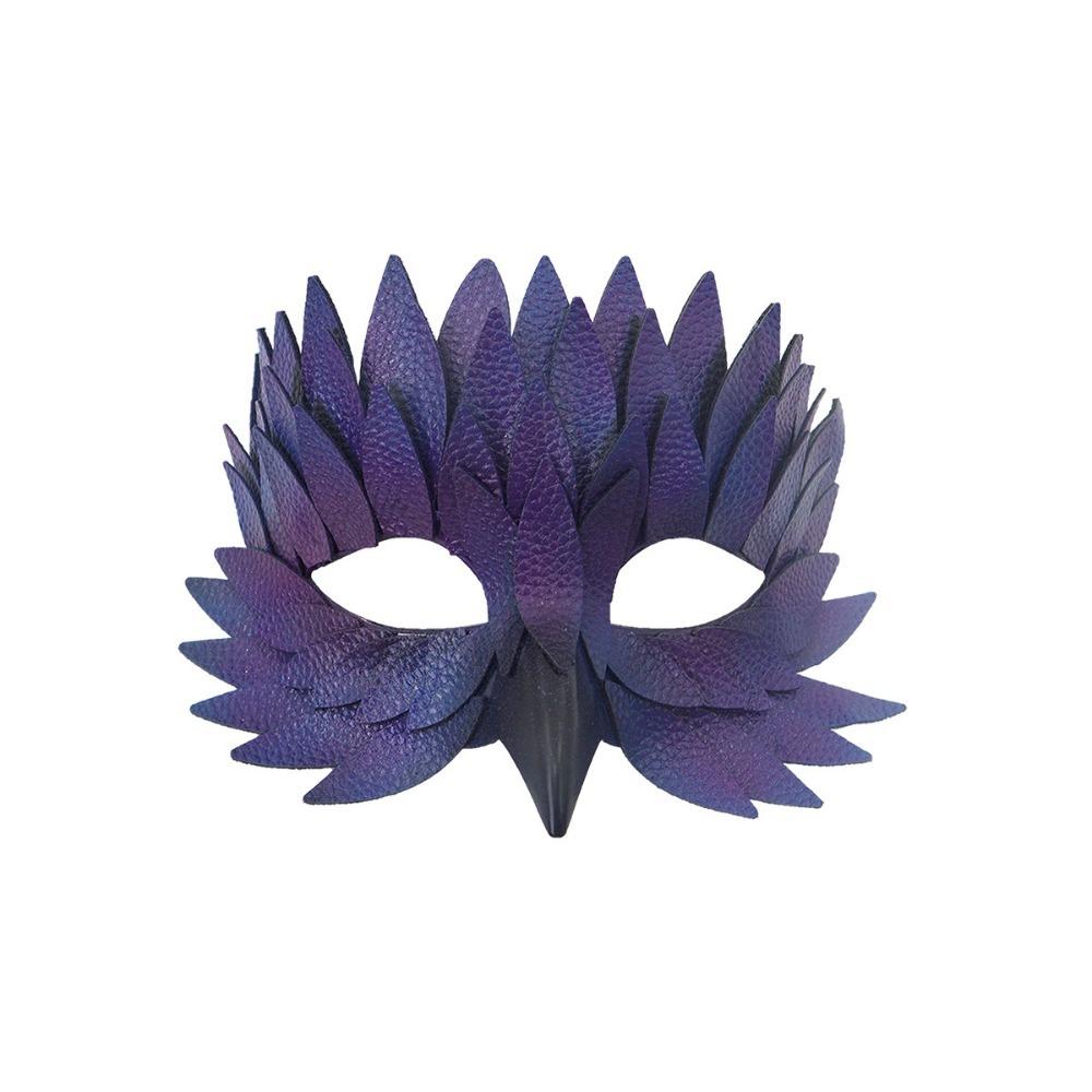 Owl Shape Costume Party Mask Colorful Feather Mask Creative Party Mask Costume Party