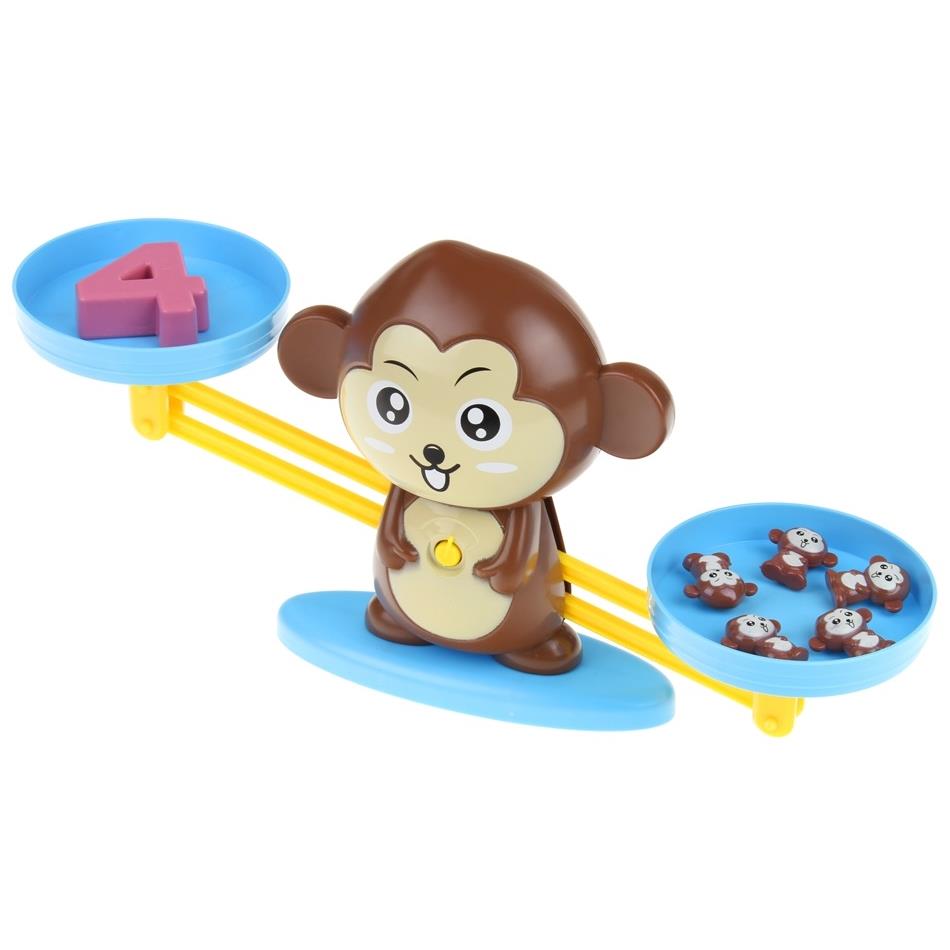 Monkey Scale Educational Game Learning Counting Numbers For Children
