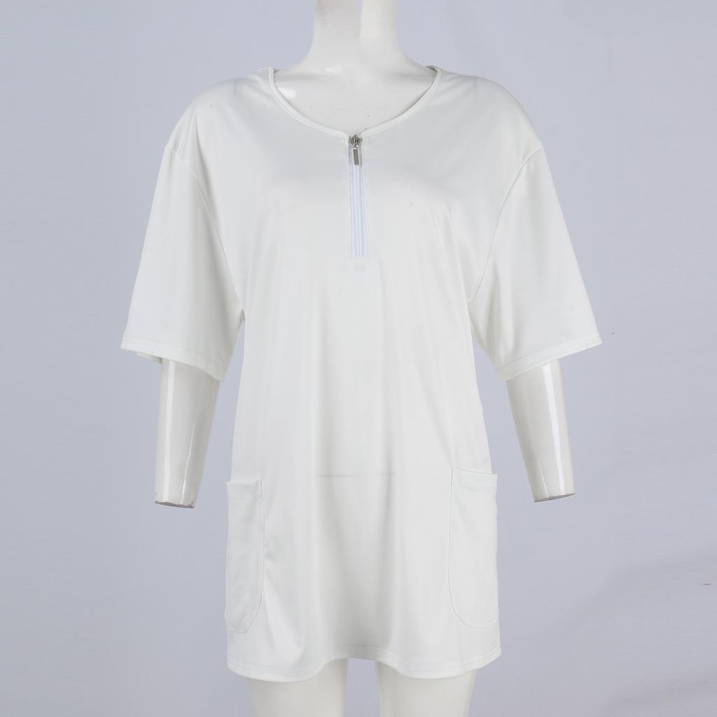 Women's Zip Collar Fashion Casual Small Animal Prints Tops Dry-nurse Top