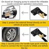 2-in-1 Tire Air Pump Nozzle Deflated Inflatable Pump Connector  Car/Bike/Motorcycle