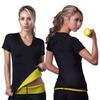 Womens Hot Thermo Body Shaper T Shirt Neoprene Slimming Workout Sweat Sauna Abdominal Trainer for Weight Loss