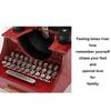 1PC Creative Classic Retro Wood Metal Typewriter Music Box Desktop Home Office Decor Musical Boxes Kids Birthday Toy Gift