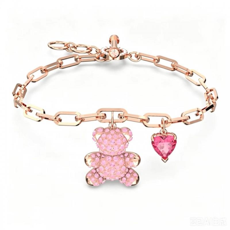 Teddy Bear Full Necklace Same As Shis Womens Heart Clavicle Chain Fashion Jewelry