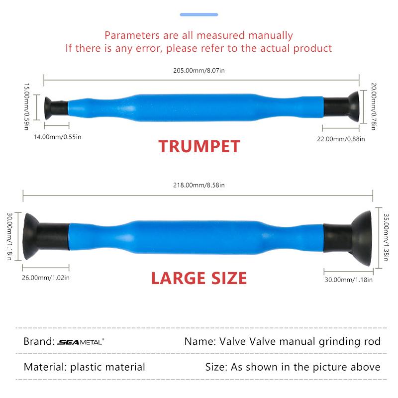 SEAMETAL 2PCS Valve Lapping Set Rubber Valve Lapping Grinding Stick Control Valve Lapping Compound Kit Engine Valve Auto Motorcycle Tool