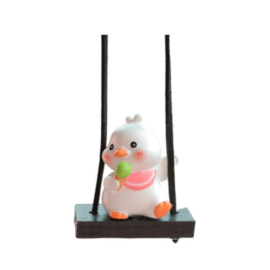 Подвеска для зеркала заднего вида, пара уток, подвесное украшение, легко повесить, очаровательный внешний вид, подвесное украшение для салона автомобиля