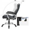 SONGMICS OBG21B - Silla de Oficina, Color Negro