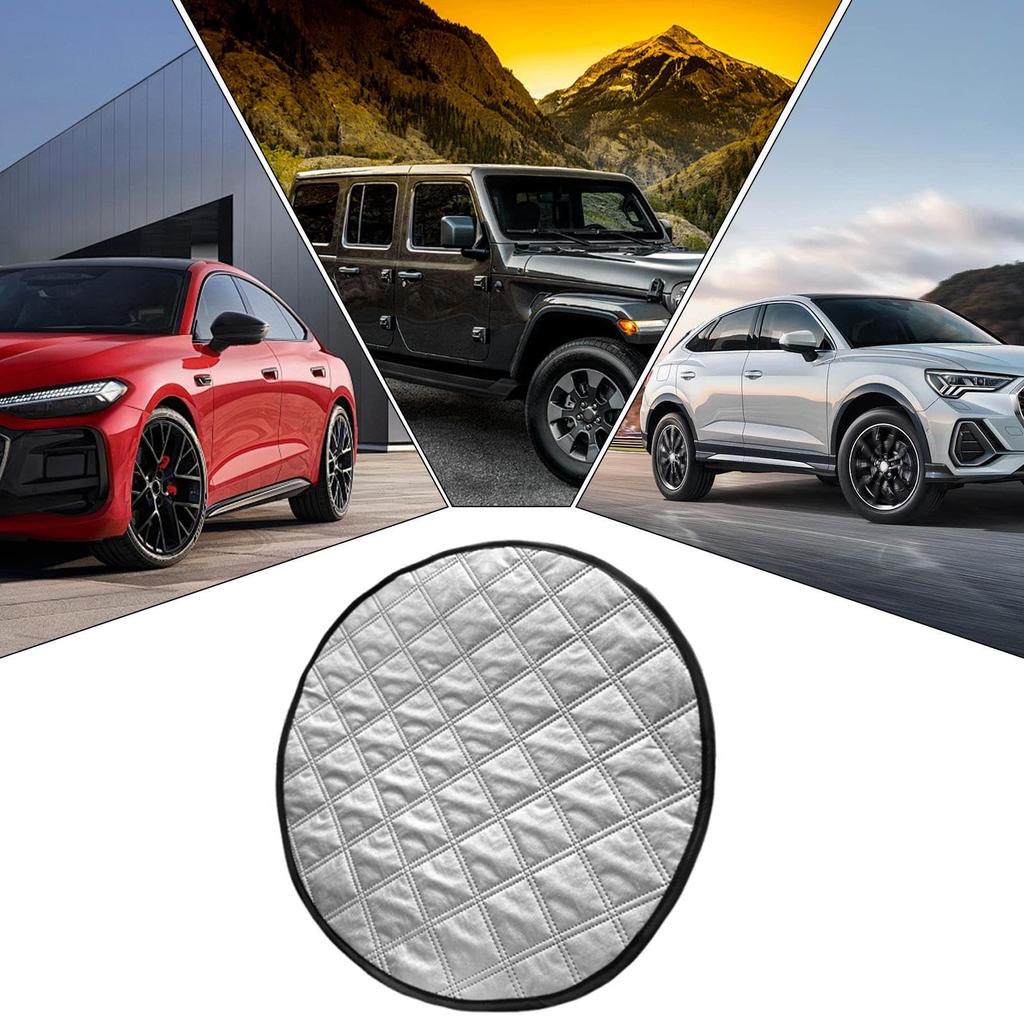 Heat Resistant Steering Wheel Cover - Steering Wheel Sun Shade Cover | Foldable Car