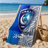 Custom Name Al FC Crest Beach Towel Microfiber Beach Towel, Lightweight and Quick-Dry, for Summer Travel, Swimming Pool Gift