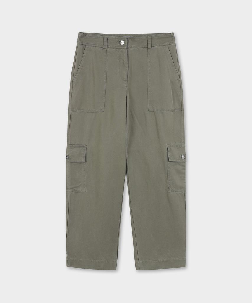 BROOKS BROTHERS [Женские] Хлопковые брюки в стиле utility (оливковый) (Bbpcwm9413Kfs)