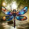 2D Acrylic Dragonfly Window with Light-Catching Device, Dragonfly-themed Wall Decora, Home Office, Garden Decor, Christmas Gifts