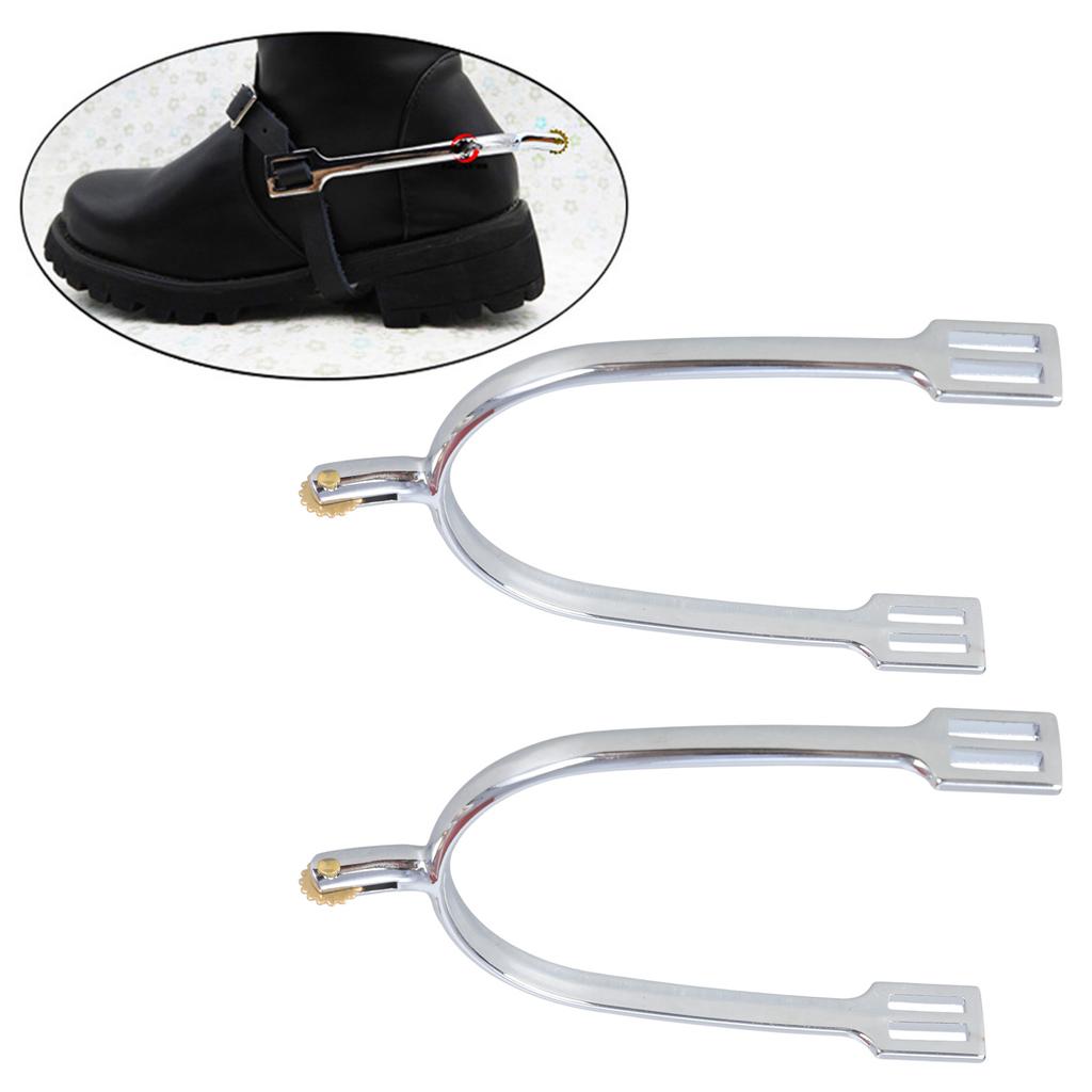 Western Cowboy Spur with Copper Rowel Zinc Alloy Horse Boot Spur Decoration Mens Roping Spur Horse Riding Accessories