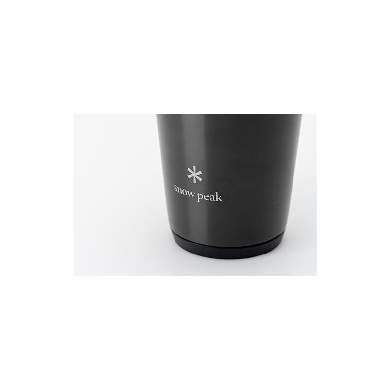Термокружка Snow Peak 470 Luster Black, Для кемпинга, Для улицы, С вакуумной изоляцией, Сохраняет напитки холодными и горячими, Цвет ограниченной серии