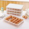15/24 Grid Eggs Holder Stackable Freezer Storage Organizers Egg Storage Container Plastic Egg Carton Kitchen Egg Storage Box