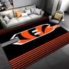 1pc Cincinnati Bengals LOGO Entrance Mat, Non-Slip Mat Area Rug,Room Decor, Outdoor Decor, Kitchen Rug,Doormat - Machine Washable, Easy To Clean