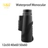 50x60 Waterproof Monocular Bird Watching Telescope With Smartphone Mount & Tripod For Travelling Hunting