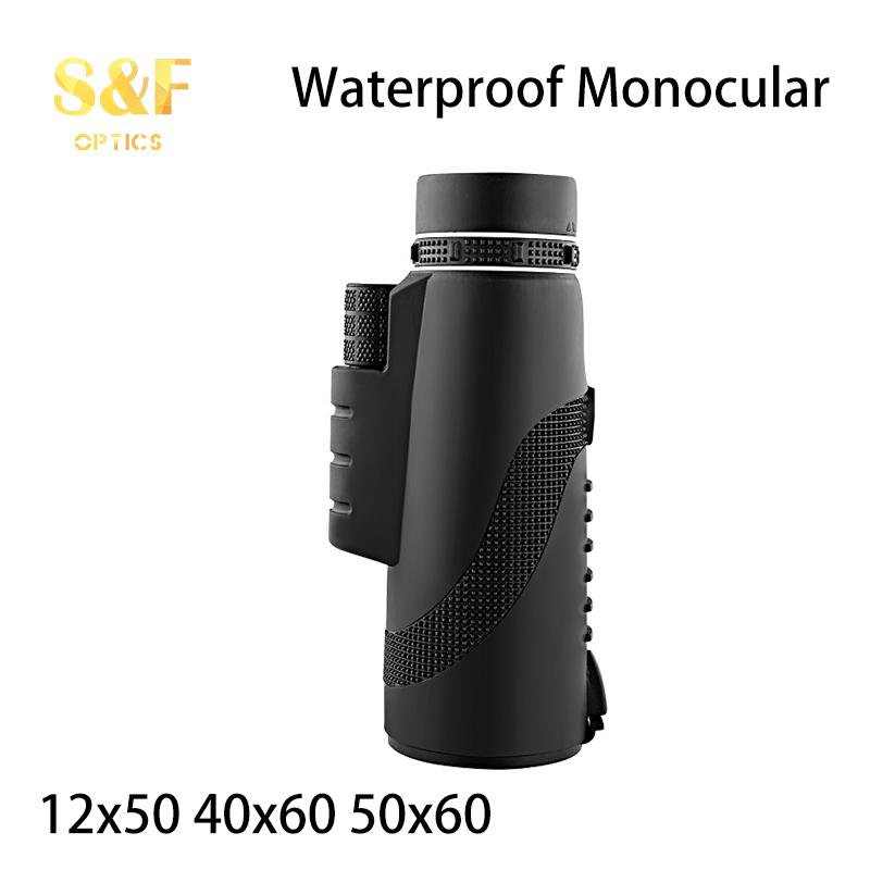 50x60 Waterproof Monocular Bird Watching Telescope With Smartphone Mount & Tripod For Travelling Hunting