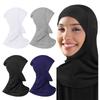 Stretchable Ethnic Long Tube Undercap Hijab Caps Breathable Headscarf Hat For Women Soft Hijab Bonnet With Full Neck Coverage