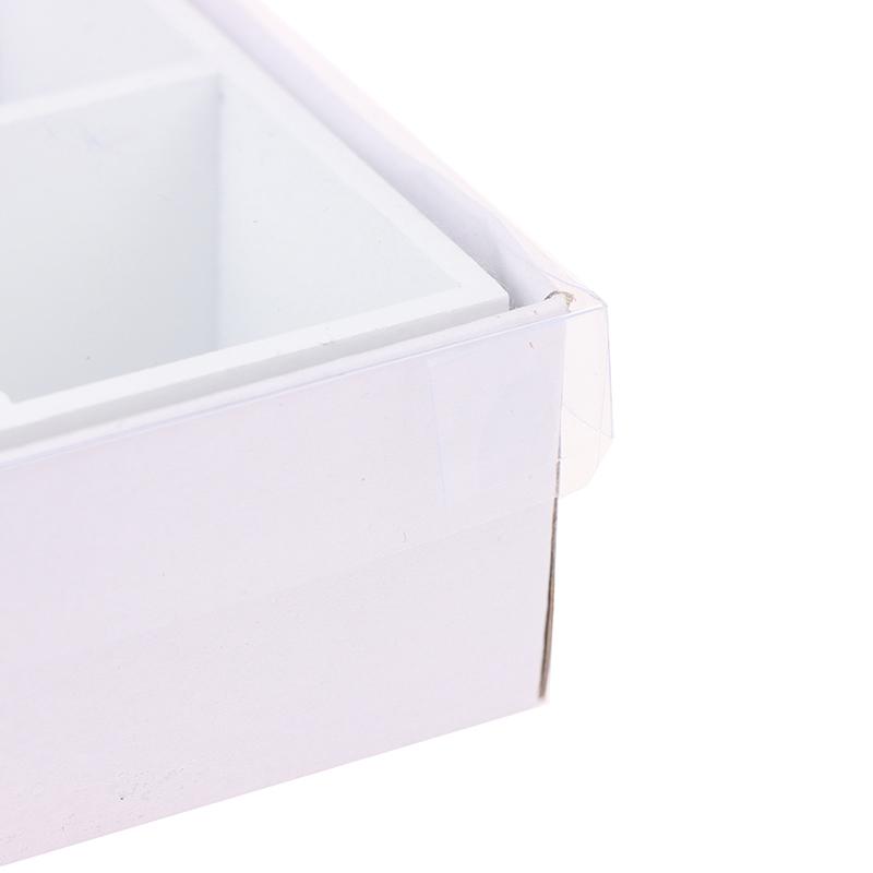 1:12 мини-аксессуаров для кукольного домика, белая мебель, 16 сетчатых стеллажей для хранения