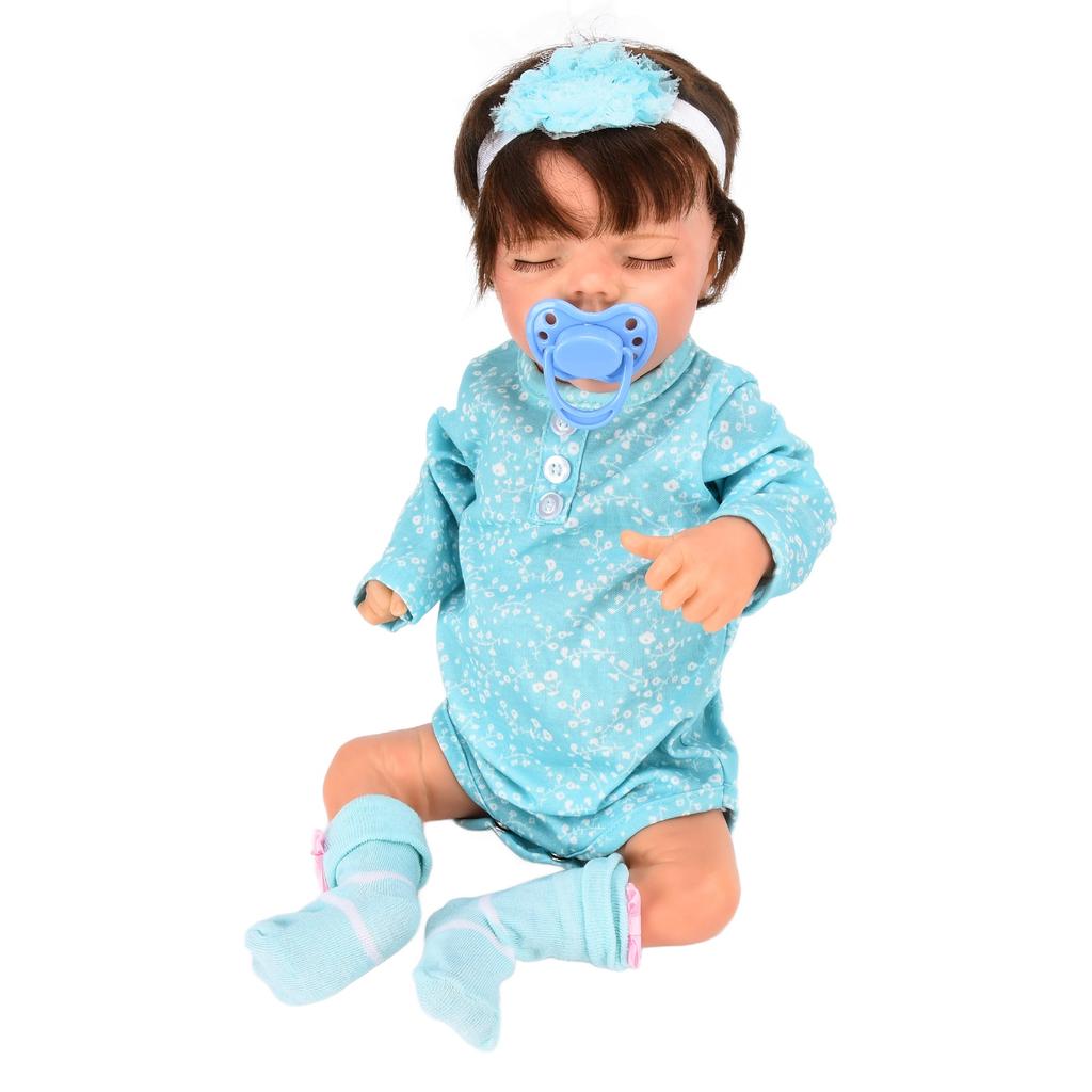 18-дюймовая мягкая реалистичная кукла-девочка с короткими волосами, моющаяся виниловая кукла с резинкой для волос