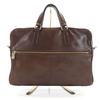 Made In Japan Leather Briefcase Brown Business Bag Men's Used