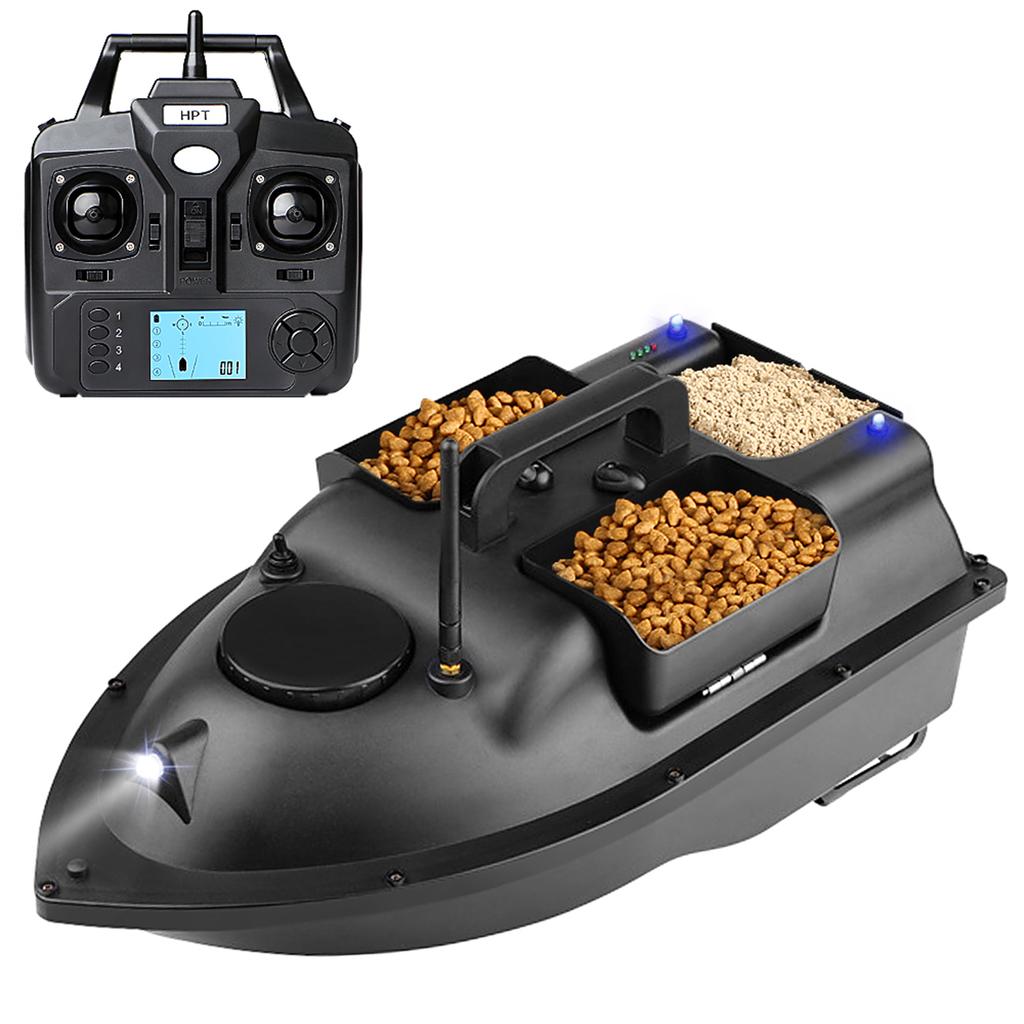 GPS V18 Fishing Bait Boat - 3 Bait Containers, Auto Return Function, 400-500M Remote Range