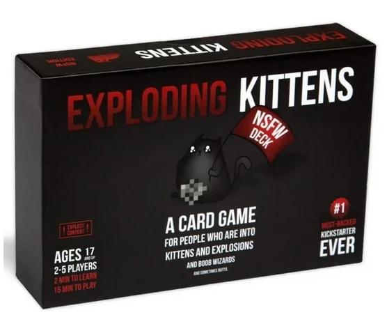 Взрывающаяся испанская игра Juego de cartas de gatitos explotantes, juegos de fiesta fáciles y amigables con la familia, juegos de