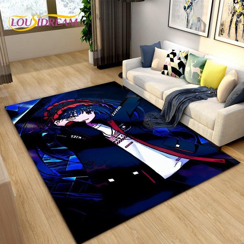Zero Two DARLING In The FRANXX Коврик в стиле аниме, Коврик для гостиной, спальни, дивана, коврик для украшения, детский нескользящий напольный коврик
