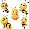 Self-adhesive Decal Cute Little Bee Cartoon Insect Car Sticker Waterproof Auto Decors