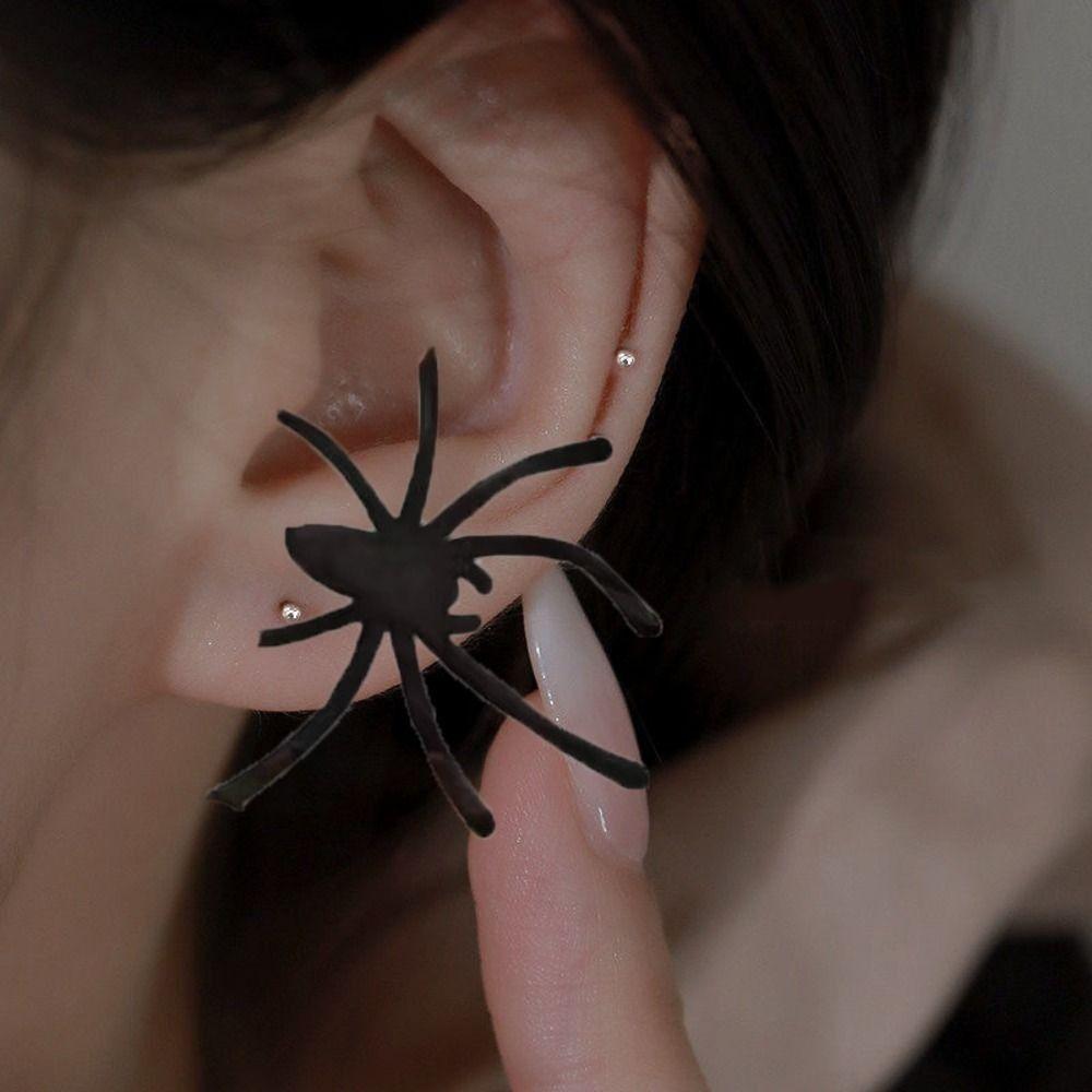 Punk Spider Earrings Hiphop Spider Ear Stud Earrings Fashion Stud Earrings Cosplay