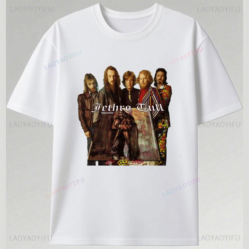 Jethro Tull Shirts Vintage Classics Rock Band Print Tee Cheap Polyester Graphic T Shirts Unisex Summer Short Sleeve Fashion Clothes